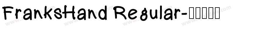 FranksHand Regular字体转换